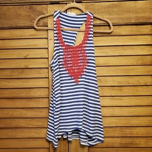 Stitch Fix blue stripe tank